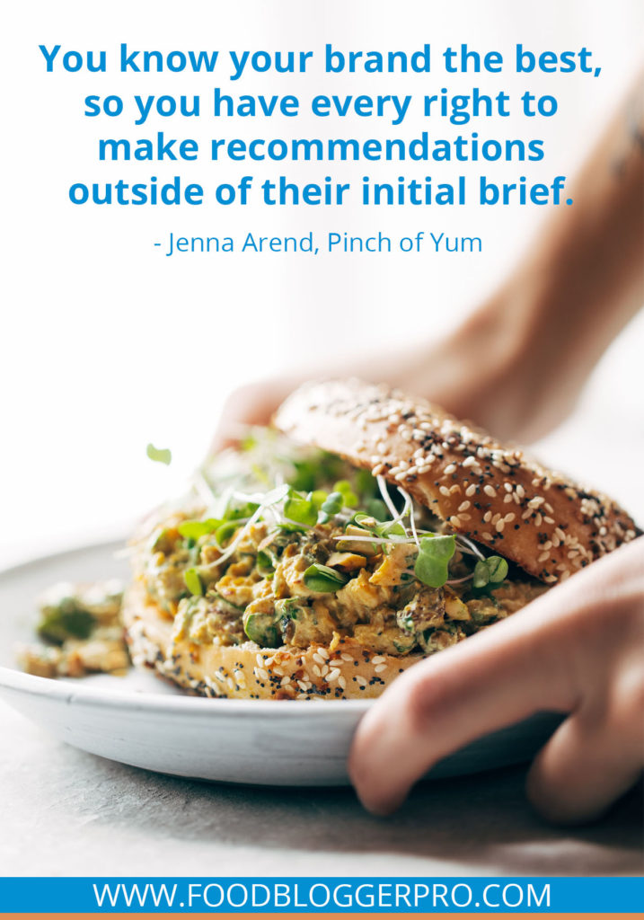 皇冠体育投注下载Jenna Arend上Food博客Pro播客的引文表示, “你最了解自己的品牌,
