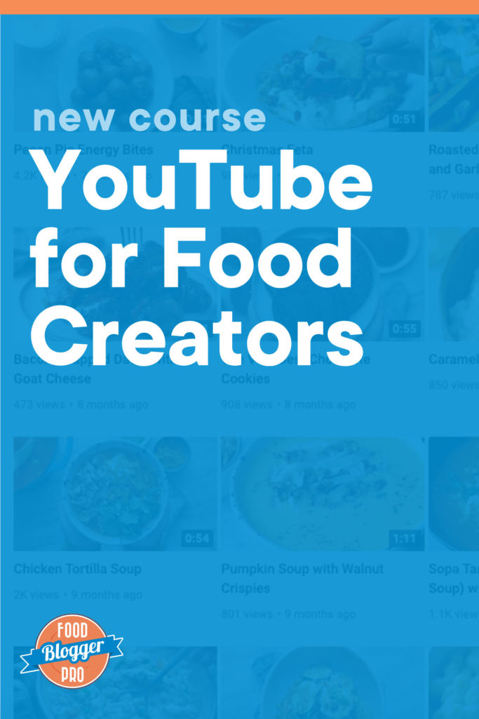 皇冠体育投注下载蓝图形YumYouTube频道读作“新课程:YouTube为食品制作者提供资讯”,与Foodblogist Pro标识