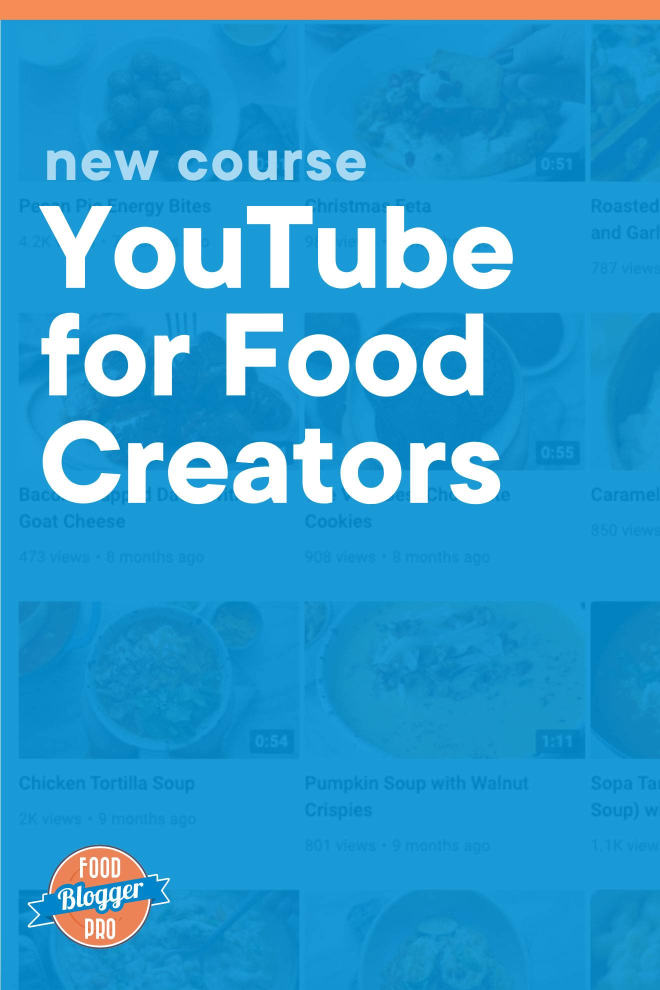 皇冠体育投注下载蓝图形YumYouTube频道读作“新课程:YouTube为食品制作者提供资讯”,与Foodblogist Pro标识