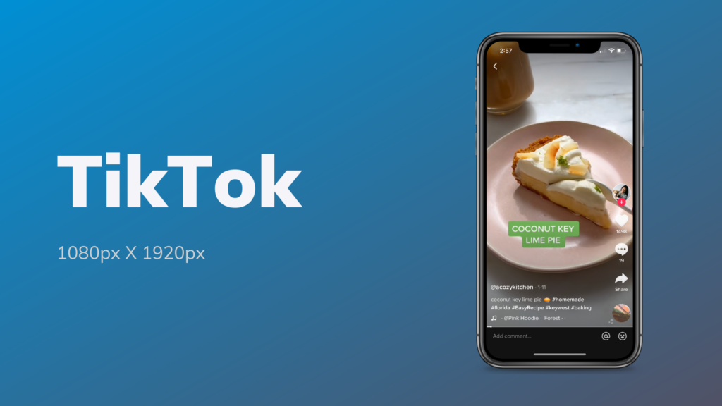 手机截图TikTok视频与视频大小建议1080pxx1920