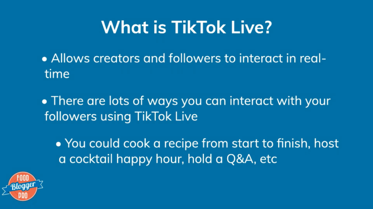 皇冠体育投注下载蓝滑带Food博客Pro标识读作“TikTok直播是什么?”