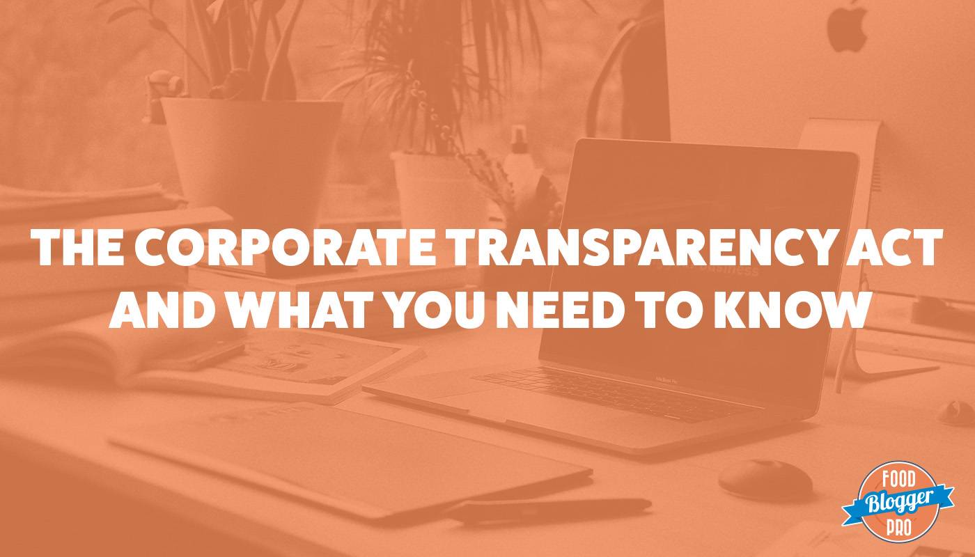 橙色相片写着小比特斯集标题, “企业透明法和你需要知道的东西”。
